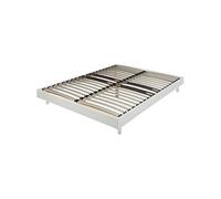 Sommier kit décor blanc zone lombaire renforcée 160x200