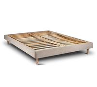 Sommier Kit Tissu Beige brun 150x200 H29cm