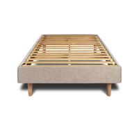 Sommier Kit Tissu Beige brun 90x190 H29cm