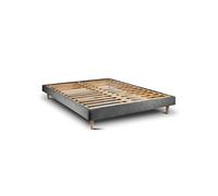 Sommier Kit Tissu Gris anthracite 140x190 H29cm