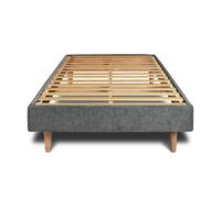 Sommier Kit Tissu Gris anthracite 90x190 H29cm
