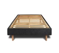 Sommier Kit Tissu Noir 90x190 H29cm