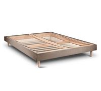 Sommier Kit Velours Taupe 150x190 H29cm