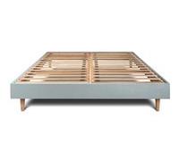 Sommier Kit VeloursGris bleuté 150x190 H29cm Gris bleuté G