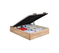 Sommier Lit Coffre Epeda Aurore - Chêne 140x190 Marron