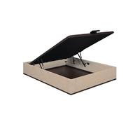 Sommier Lit Coffre Elite - Chenillé Grège 160x200