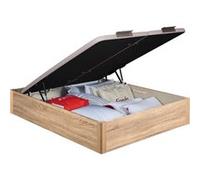 Sommier Lit Coffre Epeda Aurore - Chêne 160x200 Marron G