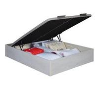 Sommier Lit Coffre Aurore - Chêne Blanchi 160x200 - Double Plateau