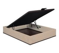 Sommier Lit Coffre Elite - Chenillé Grège 160x200