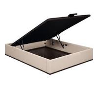Sommier Lit Coffre Elite - Chenillé Lin 160x200 - Double Plateau