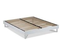 Sommier à lattes en KIT- Bois - Couleur blanche 160x200 CM Blanc