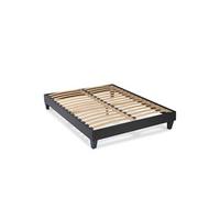 Sommier monolattes Blandice noir - 140 x 190 cm