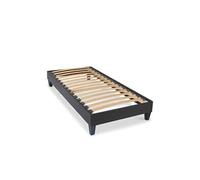 Sommier monolattes Blandice noir - 80 x 200 cm