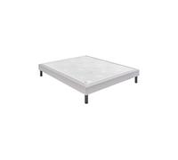 Sommier Nature confort ferme 15 cm - gris souris 140x190