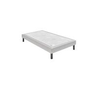 Sommier Nature confort ferme 15 cm - gris souris 90x190