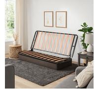 Sommier pour clic-clac - 67+67 cm - 67+67 - Lot de 2 Cadres à Lattes, Structure Métal Robuste - Remplacement Canapé Convertible