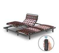 Sommier Relaxant Electrique by Sampur - 100% Plots Ergonomiques - 2x100x200 cm - Literie de Relaxation Electrique Encastrable