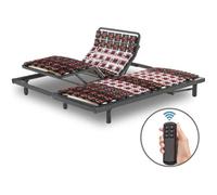 Sommier Relaxant Electrique by Sampur - 100% Plots Ergonomiques - 2x80x200 cm - Literie de Relaxation Electrique Encastrable