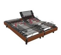 Sommier relaxation cerisier Bultex Pop Art Sigma 2x80x200 Marron