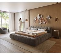 Sommier-rembourré Cutio 180x200 cm Bouclé Soft Boue
