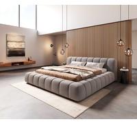Sommier-rembourré Cutio 180x200 cm microfibre gris