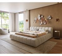 Sommier-rembourré Cutio 180x200 cm Tissu Web Soft Beige