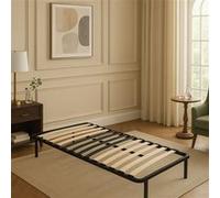 Sommier Renforcé 90x190 cm - Cadre à Lattes 29 cm - Compatible avec Tous Matelas - Métal 1,4 mm - 18 Lattes 9 mm - Cadre à Latte Michel Noir G