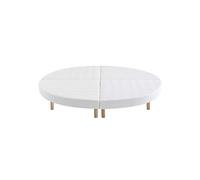 Sommier rond tapissier blanc 13 cm Lune - diamètre 215
