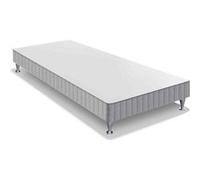 Sommier Simmons à Lattes Recouvertes D35V 90x190 + Pieds Blanc G
