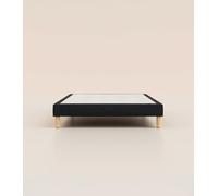 Sommier tapissier 120x200 cm - Noir - Bois responsable - Qualité hôtelière - Fait en France et en Belgique - Tediber