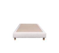 Sommier tapissier 140x190, beige, Gamme Prestige Hôtel, bois massif + pieds offerts Beige