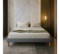 SOMMIER TAPISSIER 140x200 - 20 cm - soutien ferme - confort optimal - usage quotidien - montage rapide - MINA GRIS