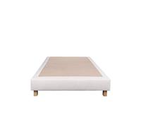 Sommier tapissier 90x190, beige, Gamme Prestige Hôtel, bois massif + pieds offerts