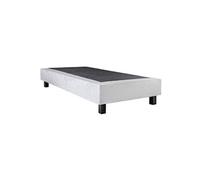 Sommier Tapissier 90x190 Gris Pieds Bois massif - EMPIRE - ALTOBUY