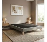 Sommier tapissier à lattes fixes 140x190 cm Vert Sauge Someo Astre