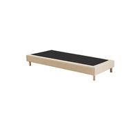 Sommier tapissier a lattes fixes couchage ferme soutien optimal 90 x 190 Beige
