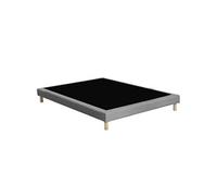 Sommier tapissier à lattes fixes, excellent maintien et durable Dimensions - 140 x 190 cm, Sommier - Gris chiné