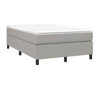 Sommier tapissier - AKOZON - 120x200 cm - Gris clair - Lattes de contreplaqué - Pieds robustes