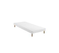 Sommier tapissier blanc 13 cm Lune - 130x190