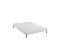 Sommier tapissier blanc 15 cm Constellation - 140x210