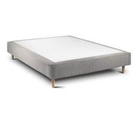 Sommier Tapissier Bouclette Gris 135x190 H35cm Gris G