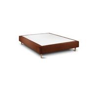 Sommier Tapissier Bouclette Terracotta 135x190 H35cm