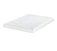 Sommier tapissier Bultex Extra-Plat Confort Medium 3 Zones 140x190 - Double Sommier Blanc
