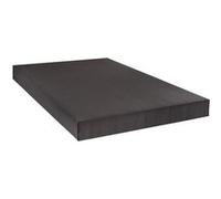 Sommier tapissier CONSTANTINE 140x190 cm - Epaisseur 18 cm - Gris anthracite (pieds non inclus) Gris G