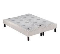 Sommier tapissier Epeda Multiressorts Parementé Unic 180x200 avec 2 sommiers Blanc G