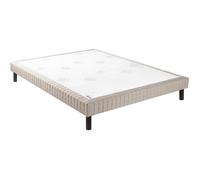 Sommier tapissier EPEDA NATURE - Confort ferme - Gris jean foncé - 140x190