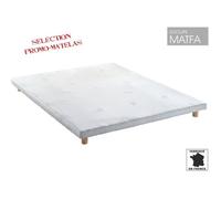 Sommier tapissier extra plat - PROMO MATELAS - 90 x 190 - 14 lattes multiplis - Blanc