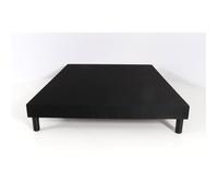 Sommier Tapissier - HEVEA SELECTION - 160x200 Noir - 11 voliges - 4 pieds