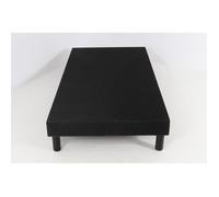 Sommier tapissier - HEVEA SELECTION - 90 x 190 - 10 voliges - Noir