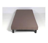 Sommier tapissier - HEVEA SELECTION - Volige déco 90x190 - 12 lattes rigides - Marron